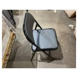 6PCS Black Folding Chairs with Padded Cushion and Back for Outdoor Indoor Portable Stackable