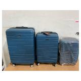 3PCS Sunbee Luggage Sets, ABS Hardshell Hardside Suitcase with TSA Lock Lightweight Durable Spinner Wheels
