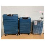 3PCS Sunbee Luggage Sets, ABS Hardshell Hardside Suitcase with TSA Lock Lightweight Durable Spinner Wheels