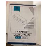 Hommpa High Gloss TV Stand for TV up to 59" LED Entertainment Center Modern TV Cabinet with 2 Storage Drawers USED