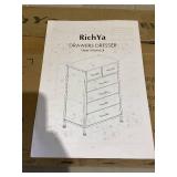 RichYa Chest of 6 Drawers, Drawer Dresser storage organizer for Bedroom