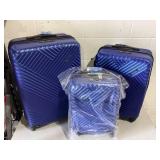 3PCS Travelhouse Hardside Luggage Set Hardshell Expandable Lightweight Suitcase with TSA Lock Spinner Wheels