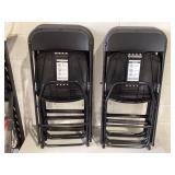 LOT OF 10 CKPFVY - Black Plastic - 650LB Weight Capacity Comfortable Event Chair