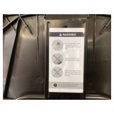 LOT OF 10 CKPFVY - Black Plastic - 650LB Weight Capacity Comfortable Event Chair
