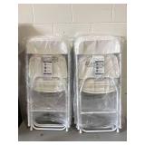 LOT OF 10 Folding Chair Set, Foldable Garden Chair, Outdoor Picnic Chair, White Chair