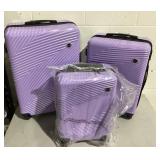 3PCS Tripcomp Luggage Set,Suitcase Set with Spinner Wheels Hardside Lightweight Luggage Set