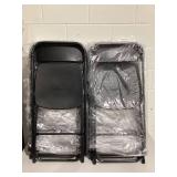 LOT OF 10 CKPFVY - Black Plastic - 650LB Weight Capacity Comfortable Event Chair