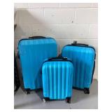 3PCS Zimtown Nested Spinner Suitcase Luggage Set With TSA Lock