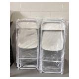 LOT OF 10 Folding Chair Set, Foldable Garden Chair, Outdoor Picnic Chair, White Chair