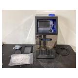 ZOKOP ZK-150 Ice Maker, 495W Power, 150lbs/68kg/24h Capacity, Stainless Steel, Transparent Lid, Commercial Use