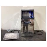 ZOKOP ZK-150 Ice Maker, 495W Power, 150lbs/68kg/24h Capacity, Stainless Steel, Transparent Lid, Commercial Use