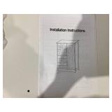 ZENODDLY Bathroom Cabinet, White Bathroom Storage Cabinet with Doors and Shelves