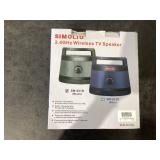 Simolio TS1D 2.4GHz Portable Wireless Speakers for TV for Seniors and Hard of Hearing