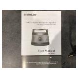 Simolio TS1D 2.4GHz Portable Wireless Speakers for TV for Seniors and Hard of Hearing