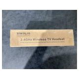 SIMOLIO 2.4G Analog Wireless TV Headsets with 100ft Transmit Range