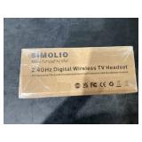 SIMOLIO Dual Wireless Headphones for TV Watching with Spare Battery