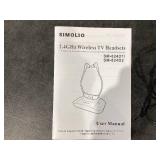 SIMOLIO Dual Wireless Headphones for TV Watching with Spare Battery