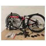 ARTUDATECH Full Suspension Mens Folding Mountain Bike