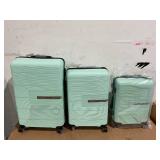 3PCS Tripcomp Luggage Sets, Hardside Carry On Luggage, PP case with Two Hooks, Spinner Wheels