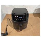 Large Colorful Touch Screen Air Fryer - 6L Capacity, Adjustable Time And Temperature