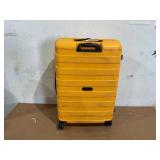 Ginzatravel Anti-scratch PP Material Hardside Spinner luggage, 28inch Yellow