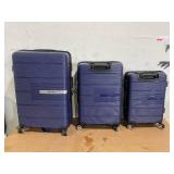 Tripcom Luggage 3 Piece Sets Suitcase Set with Double Spinner Wheels