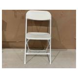 VINGLI 10 Pack White Plastic Folding Chair