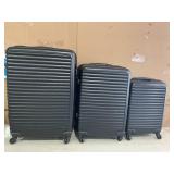 3PCS Travelhouse Hardside Luggage Set Hardshell Lightweight Suitcase with TSA Lock Spinner Wheels