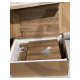 SICOTAS Rattan Nightstand - Farmhouse Night Stand with Drawer and Storage Shelf