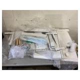 White Dresser, 6 Drawer Double Dresser with Deep Drawers and Metal Handles