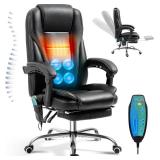 tONGHUAS Reclining Massage Office Chair with Footrest