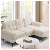 LANELIFE 83.07" W 3-Seat Sofa, L Shaped