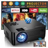 Roconia 5G WiFi Bluetooth Native 1080p Projector, 12000LM