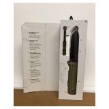 Swiss Tech Stahlern 8.75" Full Tang Tactical Knife with Sheath and Rod
