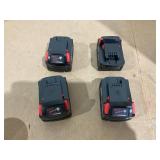 LOT OF 4 48-11-1850 M18 Red Lithium 5.0Ah Batteries