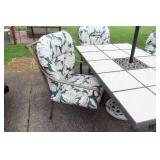 Lawn & Patio Furniture Set w/Umbrella, Cushions and Chair Covers…