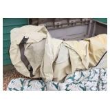 Lawn & Patio Furniture Set w/Umbrella, Cushions and Chair Covers…