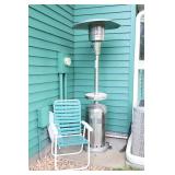 A Lawn Chair - An Outdoor Propane Patio Heater