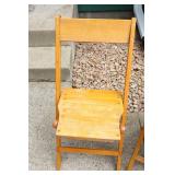 Two Wooden Foldable Chairs By Thomas Forrest Co.