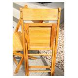 Two Wooden Foldable Chairs By Thomas Forrest Co.