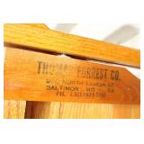 Two Wooden Foldable Chairs By Thomas Forrest Co.