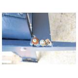 Two Blue Wooden Lawn Chairs--Hampton Bay
