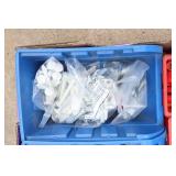 Containers Filled With Miscellaneous Items-Nails-Screws-Etc.