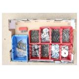 Containers Filled With Miscellaneous Items-Screws-Nails-Etc.