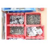 Containers Filled With Miscellaneous Items-Screws-Nails-Etc.