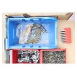 Containers Filled With Miscellaneous Items-Screws-Nails-Etc.