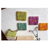 Set Of Four Inspirada Dreams Coasters With  Easel