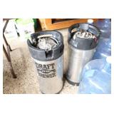 Breweriana…Draft Brewer Kegs and 5 Gal Handled Water Bottles…