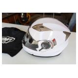 Yema Motorcycle Helmet Unisex White NEW YM-925 DOT…