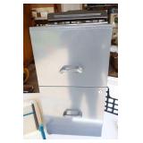 Two-Drawer File Cabinet No Key, Paper Cutter Etc